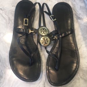 *Tory Burch Ali Black Sandal 8.5